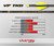 Victory Archery VF TKO .245" Arrow Elite 350 12Pk Bare Shafts .001 GPI:8.7