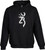 Browning Men's Buckmark Hoodie Pullover Hooded Sweatshirt Large Black