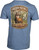 Browning Men's Graphic Typical Buck Logo T-Shirt Medium Heather Blue