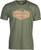 Browning Men's Hillside Graphic Logo Shirt Cotton Blend Military Green M