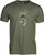 Browning Men's T-Shirt w/ Iconic Branding Military Grn/Ovix Buckmark M