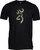 Browning Men's Camo Buckmark Graphic T-Shirt Cotton Blend Black/OVIX M