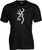 Browning Men's HT Buckmark Logo T-Shirt Cotton Blend Black Medium