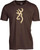 Browning Men's HT Buckmark Logo T-Shirt Cotton Blend Brown 2X-Large