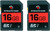 Stealth Cam 16GB SDHC Memory Card Optimized For Most Digital Cameras 2Pk