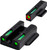 TRUGLO TFX Pro Tritium & Fiber Optic Xtreme Handgun Sights Ruger LC9/9S/380