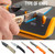Smith's Adjustable Angle Pull-Thru Manual Knife Sharpener Gray/Yellow