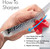 Smith's Kitchen IQ Edge Grip 2-Stage Knife Sharpener Red 3 Pack SP-51421