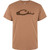 Drake Waterfowl Graphic Logo Cotton Blend T-Shirt Golden Pecan DK Hthr XL