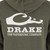 Drake Waterfowl Logo Midweight Cotton Hoodie Deep Depths DK Hthr 2X-Large