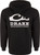 Drake Waterfowl Logo Midweight Cotton Hoodie Black Large