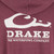 Drake Waterfowl Logo Midweight Cotton Hoodie Burgundy Dk Hthr Medium