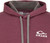 Drake Waterfowl Logo Midweight Cotton Hoodie Burgundy Dk Hthr Large