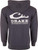Drake Waterfowl Logo Midweight Cotton Hoodie Night Sky Dk Heather Large