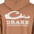 Drake Waterfowl Logo Midweight Cotton Hoodie Golden Pecan Dk Heather Medium