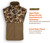 Drake Waterfowl Men MST Eqwader Vest Fleeced Lined - Old School 3XL