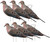 GHG Pro-Grade Series Silhouette Mourning Dove Decoys W/ Stakes 6Pk 77013