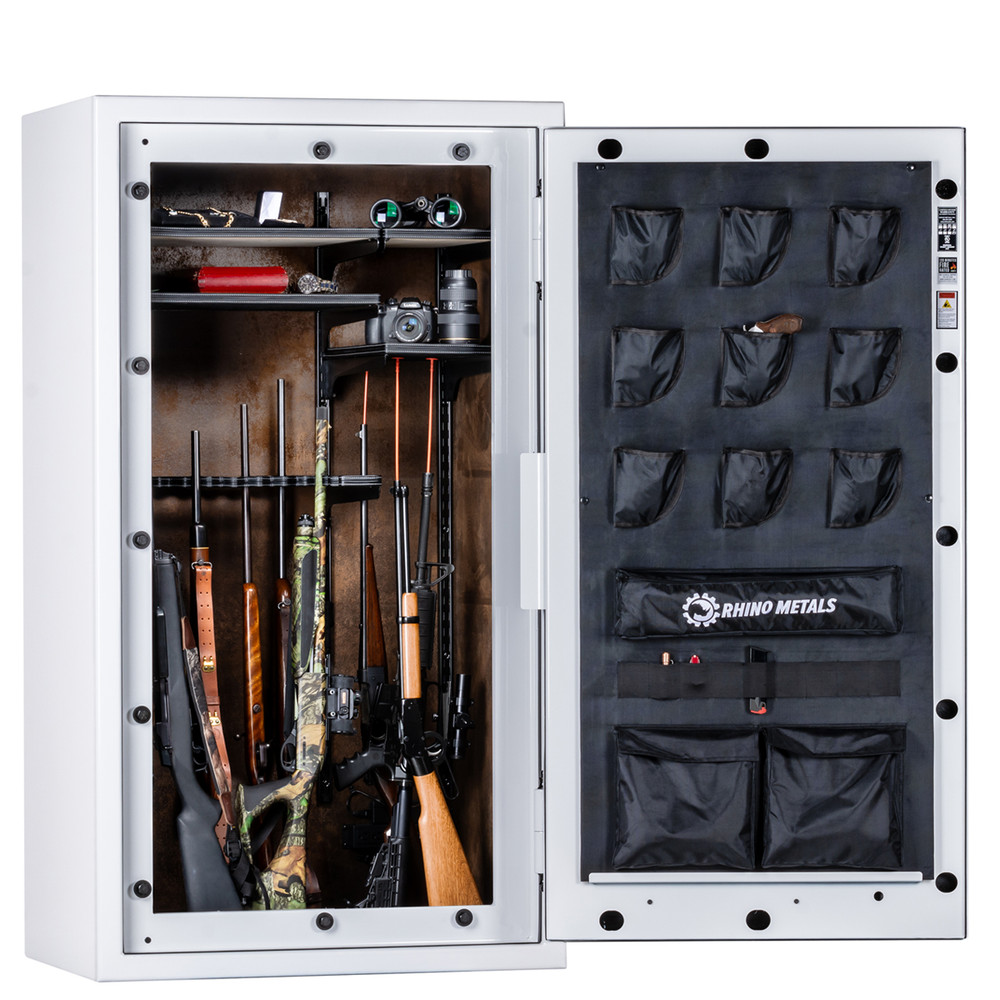 Rhino Vector™ Interior Image with Door Open and Firearms on Right, Heather or Leatherette Available.