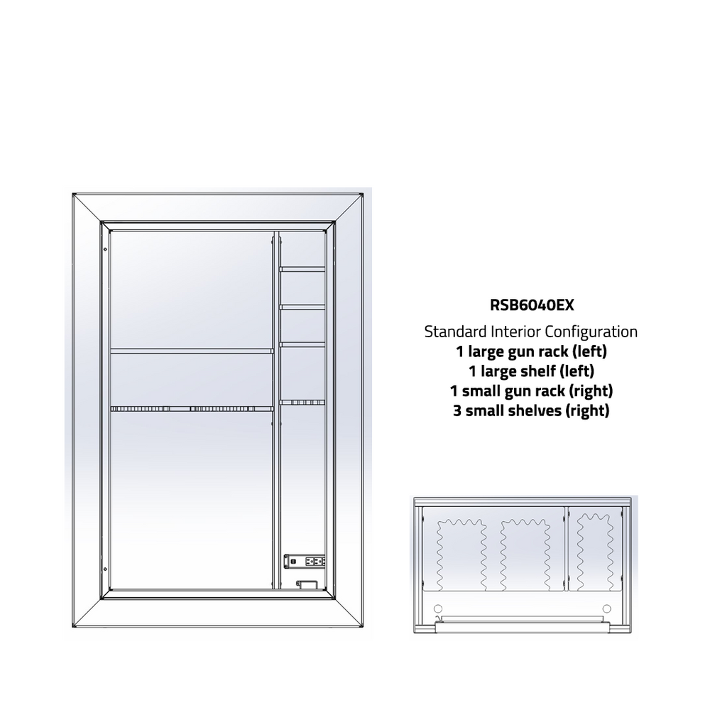 *CLEARANCE* Rhino Strongbox RSB6636EX | 66"H x 36"W x 25"D | 44 Long Gun Safe | 80 Min