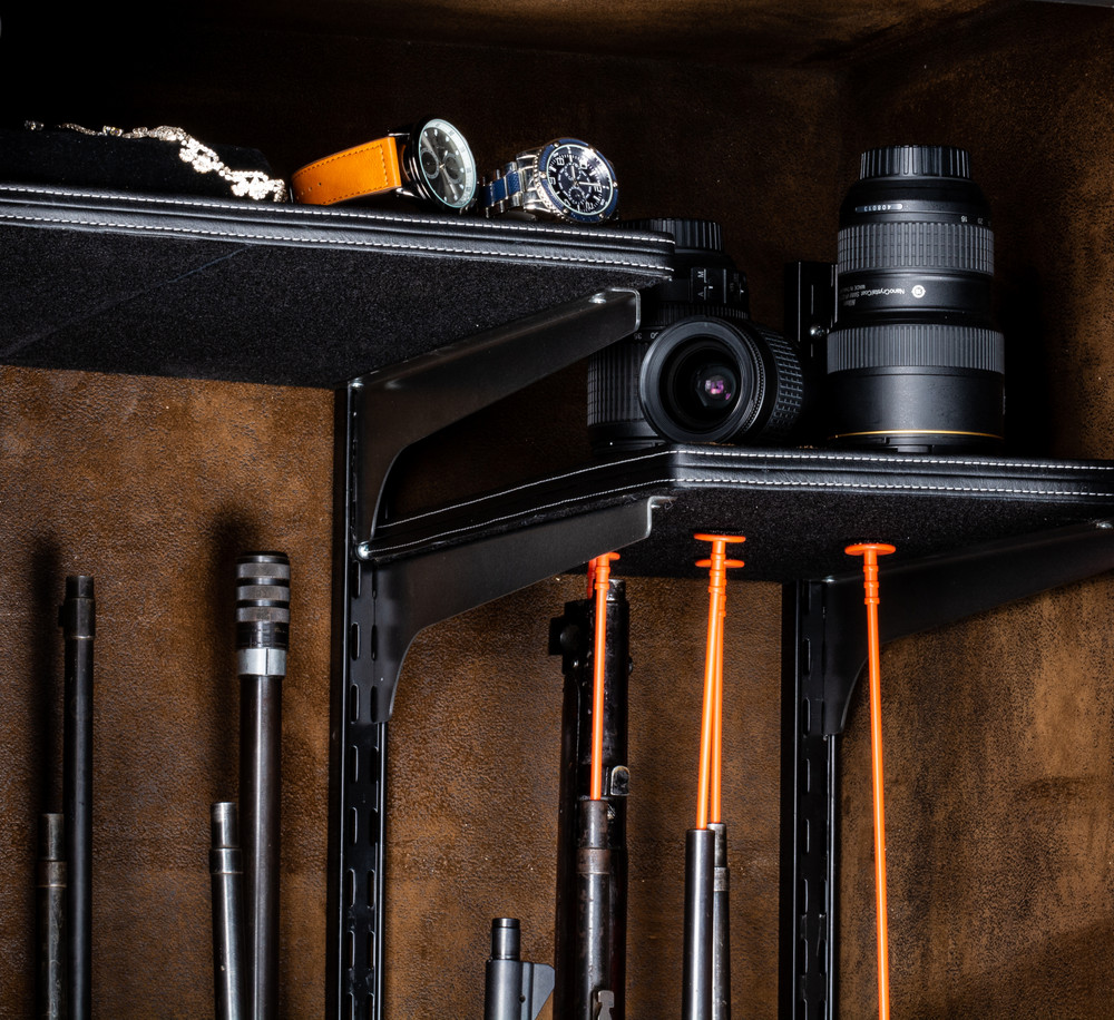 Use of Rifle Rods Inside Safe with Rhino Vector™ Interior.