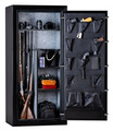 *CLEARANCE* Rhino RB6028ECS Pebbled Black | 60"H x 28"W x 20"D | 24 Long Gun Safe | 40 Min