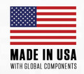 Made in USA with Global Components.