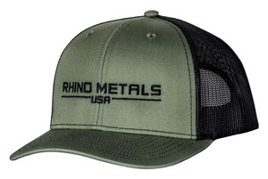 Front view of Rhino Metals hat.