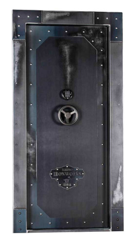 Exterior Image of In-Swing Standard Open Vault Door in Antiqued Ironworks Finish.