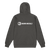 Back of Hoodie with Rhino Logo.