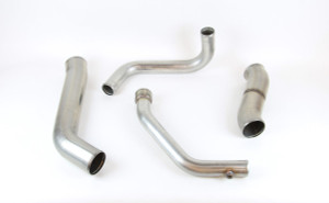 A piping kit for a Peterbilt 367 truck with a Caterpillar 3406E or C15 single turbo engine.  The kit includes left side air to air tube, right side air to air tube, lower radiator tube and upper radiator tube.  The tubes are made from 304 stainless steel and offered in a mill finish.