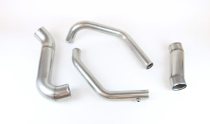 A piping kit for a Peterbilt 367 truck with a Detroit Diesel Series 60 engine with DDEC3 or DDEC4 electronics.  The kit includes left side air to air tube, right side air to air tube, lower radiator tube and upper radiator tube.  The tubes are made from 304 stainless steel and offered in a mill finish.