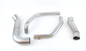 A piping kit for a Peterbilt 386 truck with a Detroit Diesel Series 60 engine with DDEC3 or DDEC4 electronics.  The kit includes left side air to air tube, right side air to air tube, lower radiator tube and upper radiator tube.  The tubes are made from 304 stainless steel and offered in a mill finish.