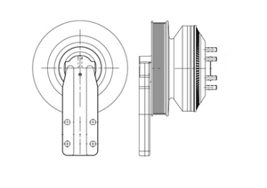 A Horton Drivemaster on/off fan hub for Caterpillar C11, C12  or C13 engines