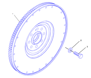 A Caterpillar C12 Flywheel kit including hardware