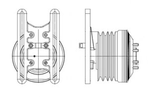 Horton Drivemaster Advantage On/Off Fan hub for Caterpillar 3406E or C15 engines
