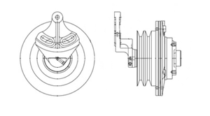 Fan Hub - Cummins N14 - On/Off Dual V Belt - HT/S Advantage 2