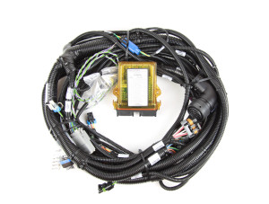 Glider Kit engine installation harness for installing a Detroit Diesel Series 60 engine (DDEC3 or DDEC4 engine electronics) into a Peterbilt truck with NAMUX3 chassis electronics.