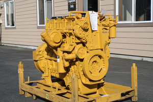 A Caterpillar C-7 Factory Reman Engine