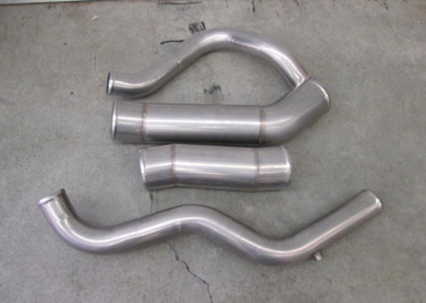 Kustom Truck Parts CAC/Rad Tubes, 24207001, 304 stainless for Kenworth W900B 2008+ chassis with ISX CM570 engine