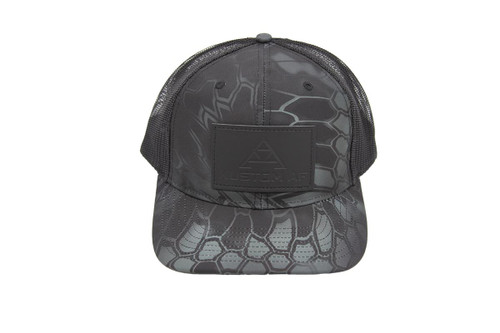 Kustom Truck Parts Trucker Hat, R112P-KryptekTyphon-BLK-KAF0001, camo leather patch for diesel truckers