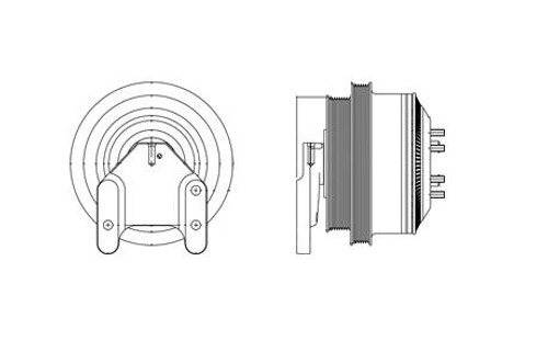 Kustom Truck Parts Horton Fan Hub, 99102094, for Cat 3406E/C15 in Western Star heavy-duty engine conversion Kustom Truck Parts Horton Fan Hub, 99102094, for Cat 3406E/C15 in Western Star heavy-duty engine conversion