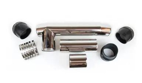 Peterbilt 379EXT Air Intake Kit - 04 to 07 - C15/3406E Single Turbo (Mirror Polished Stainless) Peterbilt 379EXT Air Intake Kit - 04 to 07 - C15/3406E Single Turbo (Mirror Polished Stainless)