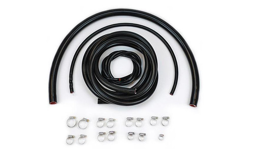 Black Heater Hose Plumbing Kit, 19911001, for Peterbilt and Kenworth heavy-duty truck engine conversions Black Heater Hose Plumbing Kit, 19911001, for Peterbilt and Kenworth heavy-duty truck engine conversions