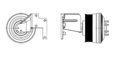 Kustom Truck Parts Horton Advantage Fan Hub, 99202009, for Peterbilt 386/Kenworth T660/T800 Cummins ISX  Kustom Truck Parts Horton Advantage Fan Hub, 99202009, for Peterbilt 386/Kenworth T660/T800 Cummins ISX