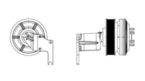 Kustom Truck Parts Horton Advantage Fan Hub, 99202008, for Peterbilt 379/388/389/Kenworth W900 Cummins ISX 12 Groove   Kustom Truck Parts Horton Advantage Fan Hub, 99202008, for Peterbilt 379/388/389/Kenworth W900 Cummins ISX 12 Groove