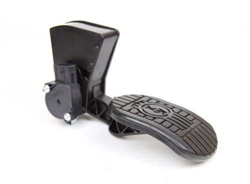 Kenworth suspended, firewall mount style throttle pedal for installation of a Cummins with CM871, CM2250 or CM2350 engine electronics.