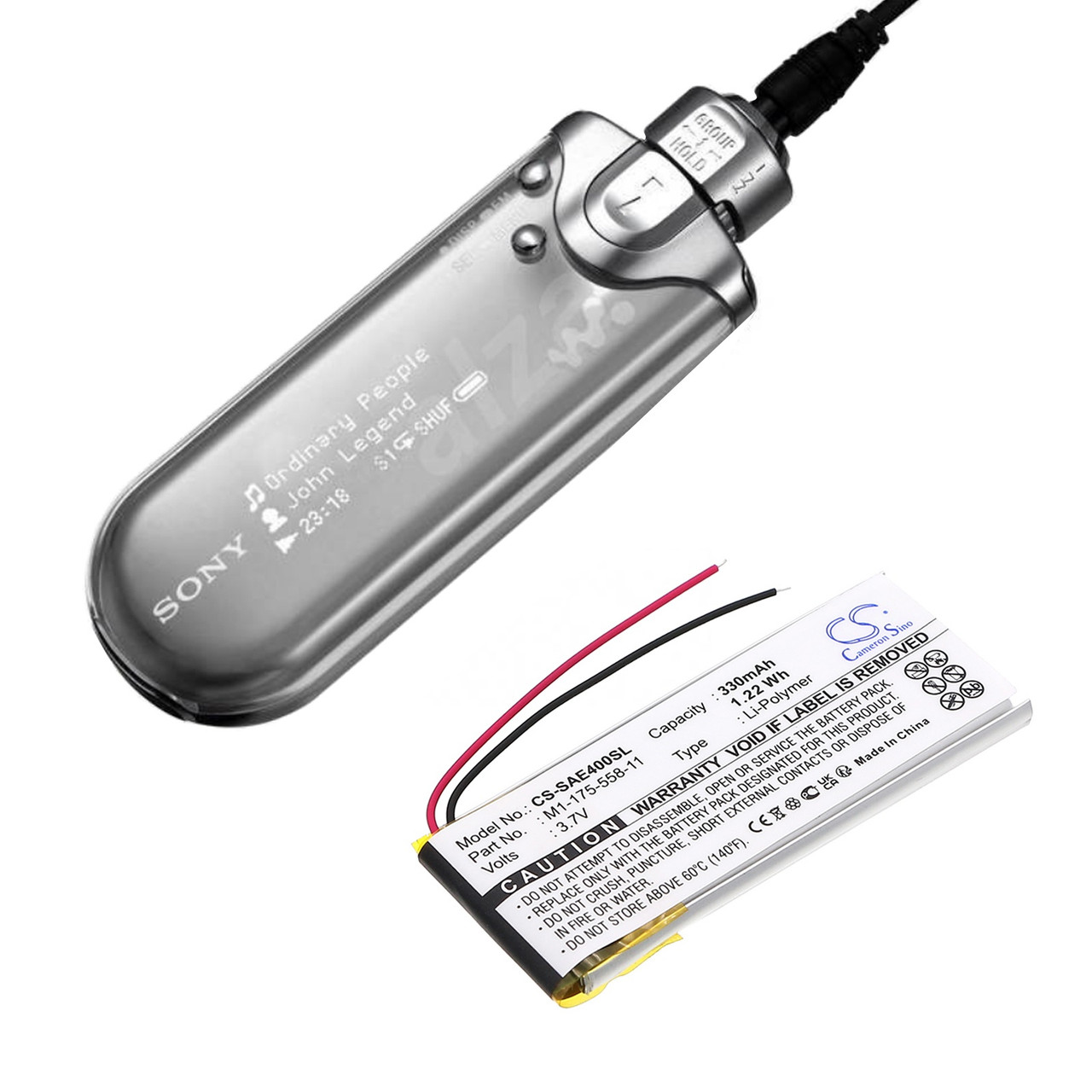 Sony NW-E407 Replacement Battery for MP3 Player