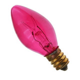 BASE: E12   CANDELABRA SCREW BASE   12MM DIAMETER - BULBSHAPE: C7 - MOLIN: 2.12 - VOLTS: 120 - WATTS: 7