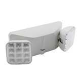 LED Emergency Light Triple Head Adjustable Surface Mount White Housing Replacement