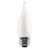 LED 5.5W B10 Bent Tip Dimmable TruLine Frosted 2700K Soft White 13-Year Life 2-Pack Replacement